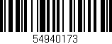 Código de barras (EAN, GTIN, SKU, ISBN): '54940173'
