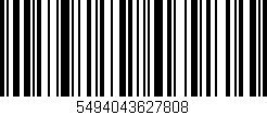 Código de barras (EAN, GTIN, SKU, ISBN): '5494043627808'