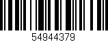 Código de barras (EAN, GTIN, SKU, ISBN): '54944379'
