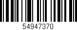 Código de barras (EAN, GTIN, SKU, ISBN): '54947370'