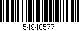 Código de barras (EAN, GTIN, SKU, ISBN): '54948577'