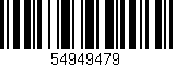 Código de barras (EAN, GTIN, SKU, ISBN): '54949479'