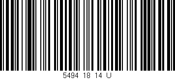 Código de barras (EAN, GTIN, SKU, ISBN): '5494_18_14_U'