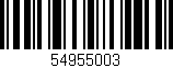 Código de barras (EAN, GTIN, SKU, ISBN): '54955003'