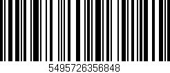 Código de barras (EAN, GTIN, SKU, ISBN): '5495726356848'