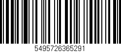 Código de barras (EAN, GTIN, SKU, ISBN): '5495726365291'