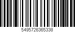Código de barras (EAN, GTIN, SKU, ISBN): '5495726365338'