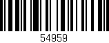 Código de barras (EAN, GTIN, SKU, ISBN): '54959'