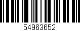 Código de barras (EAN, GTIN, SKU, ISBN): '54963652'