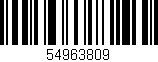 Código de barras (EAN, GTIN, SKU, ISBN): '54963809'