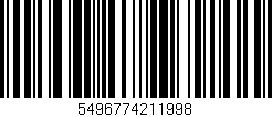 Código de barras (EAN, GTIN, SKU, ISBN): '5496774211998'