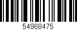 Código de barras (EAN, GTIN, SKU, ISBN): '54968475'