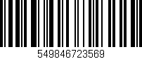 Código de barras (EAN, GTIN, SKU, ISBN): '549846723569'