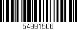 Código de barras (EAN, GTIN, SKU, ISBN): '54991506'