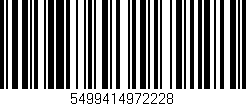 Código de barras (EAN, GTIN, SKU, ISBN): '5499414972228'