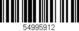Código de barras (EAN, GTIN, SKU, ISBN): '54995912'