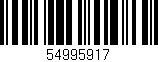 Código de barras (EAN, GTIN, SKU, ISBN): '54995917'
