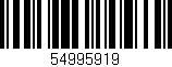 Código de barras (EAN, GTIN, SKU, ISBN): '54995919'