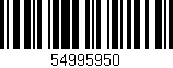 Código de barras (EAN, GTIN, SKU, ISBN): '54995950'