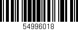 Código de barras (EAN, GTIN, SKU, ISBN): '54996018'