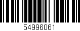 Código de barras (EAN, GTIN, SKU, ISBN): '54996061'