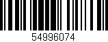 Código de barras (EAN, GTIN, SKU, ISBN): '54996074'
