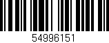 Código de barras (EAN, GTIN, SKU, ISBN): '54996151'