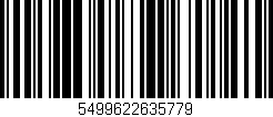 Código de barras (EAN, GTIN, SKU, ISBN): '5499622635779'