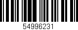 Código de barras (EAN, GTIN, SKU, ISBN): '54996231'
