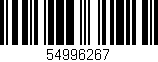 Código de barras (EAN, GTIN, SKU, ISBN): '54996267'