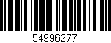 Código de barras (EAN, GTIN, SKU, ISBN): '54996277'