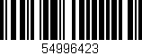 Código de barras (EAN, GTIN, SKU, ISBN): '54996423'