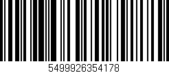 Código de barras (EAN, GTIN, SKU, ISBN): '5499926354178'