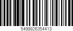 Código de barras (EAN, GTIN, SKU, ISBN): '5499926354413'