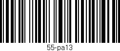 Código de barras (EAN, GTIN, SKU, ISBN): '55-pa13'