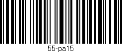 Código de barras (EAN, GTIN, SKU, ISBN): '55-pa15'