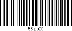 Código de barras (EAN, GTIN, SKU, ISBN): '55-pa20'