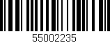 Código de barras (EAN, GTIN, SKU, ISBN): '55002235'