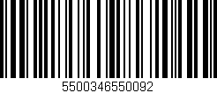 Código de barras (EAN, GTIN, SKU, ISBN): '5500346550092'