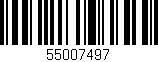 Código de barras (EAN, GTIN, SKU, ISBN): '55007497'