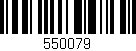 Código de barras (EAN, GTIN, SKU, ISBN): '550079'