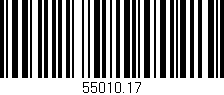 Código de barras (EAN, GTIN, SKU, ISBN): '55010.17'