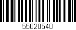 Código de barras (EAN, GTIN, SKU, ISBN): '55020540'