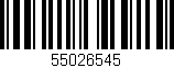 Código de barras (EAN, GTIN, SKU, ISBN): '55026545'