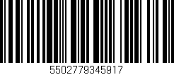 Código de barras (EAN, GTIN, SKU, ISBN): '5502779345917'