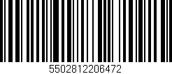 Código de barras (EAN, GTIN, SKU, ISBN): '5502812206472'