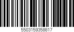 Código de barras (EAN, GTIN, SKU, ISBN): '5503159358817'