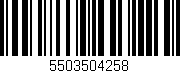 Código de barras (EAN, GTIN, SKU, ISBN): '5503504258'