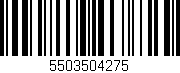Código de barras (EAN, GTIN, SKU, ISBN): '5503504275'