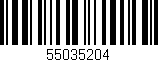 Código de barras (EAN, GTIN, SKU, ISBN): '55035204'